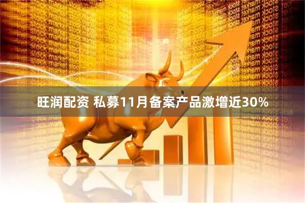旺润配资 私募11月备案产品激增近30%